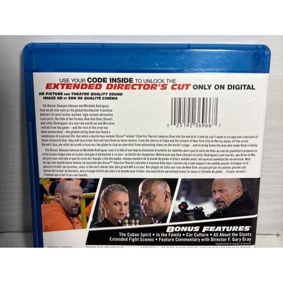 The Fate Of The Furious Blu-Ray + DVD + Digital HD - Picture 4 of 5